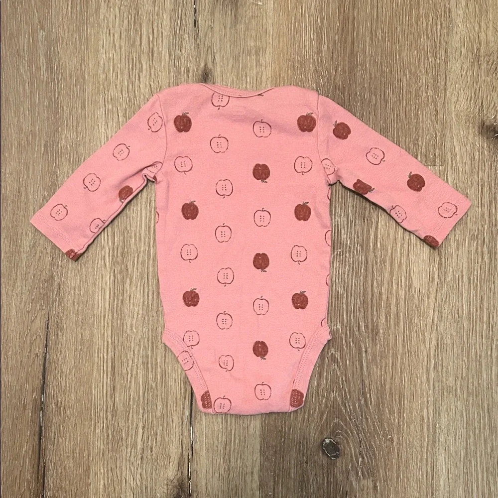 Carter's Pink Bodysuit with Apple Design